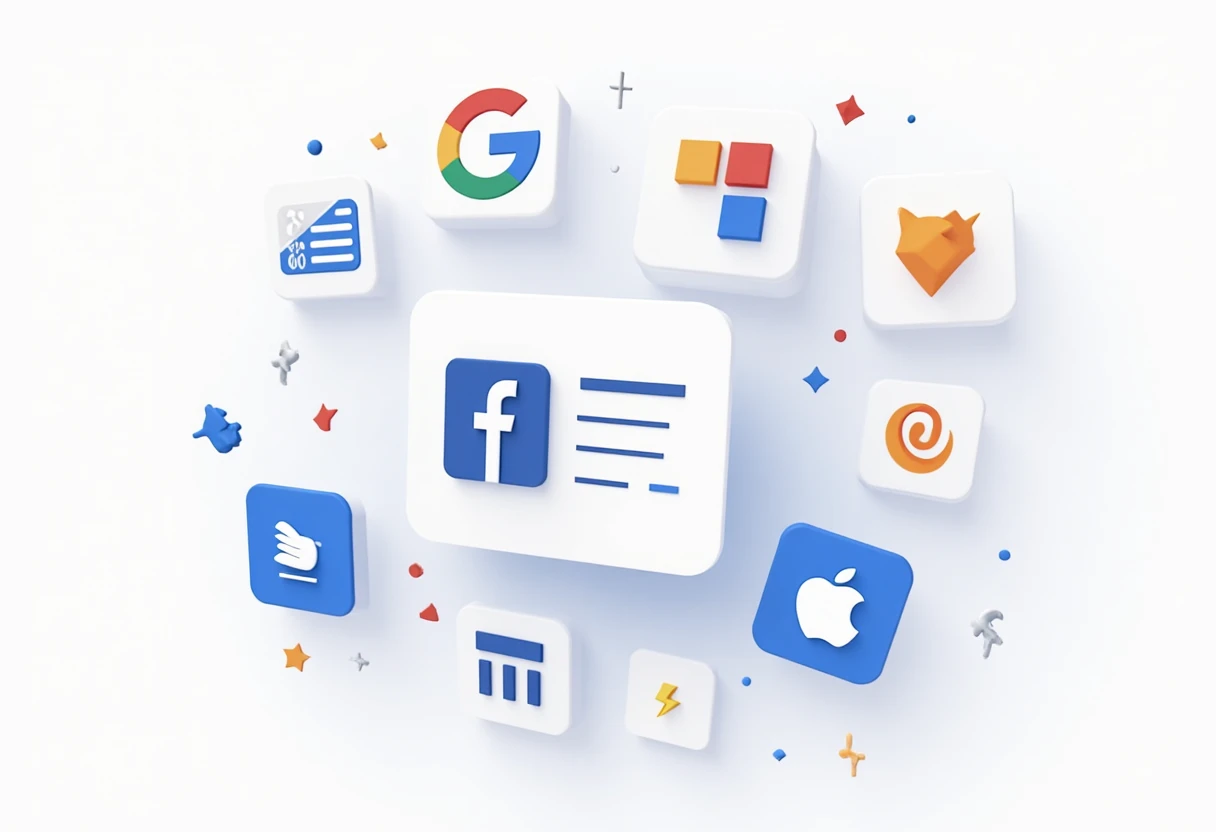 Iconos de aplicaciones sociales