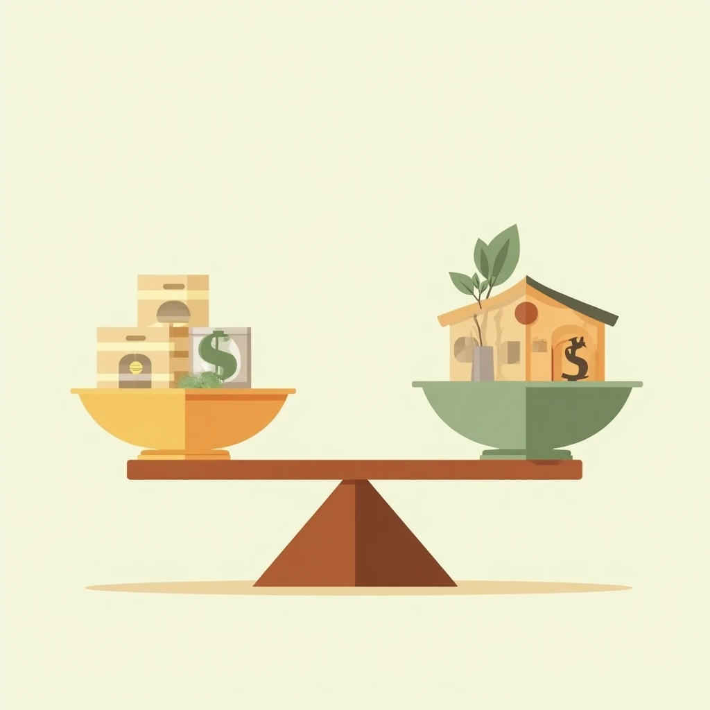 Balancing options in budgeting