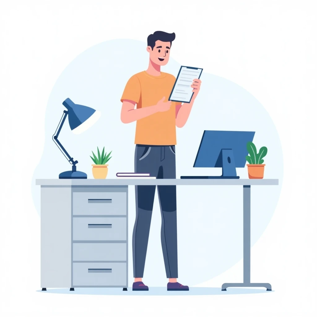 Un professionnel évaluant des applications de productivité