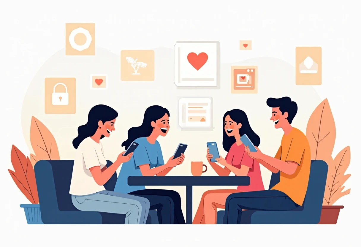 Exploring dating apps in a social setting
