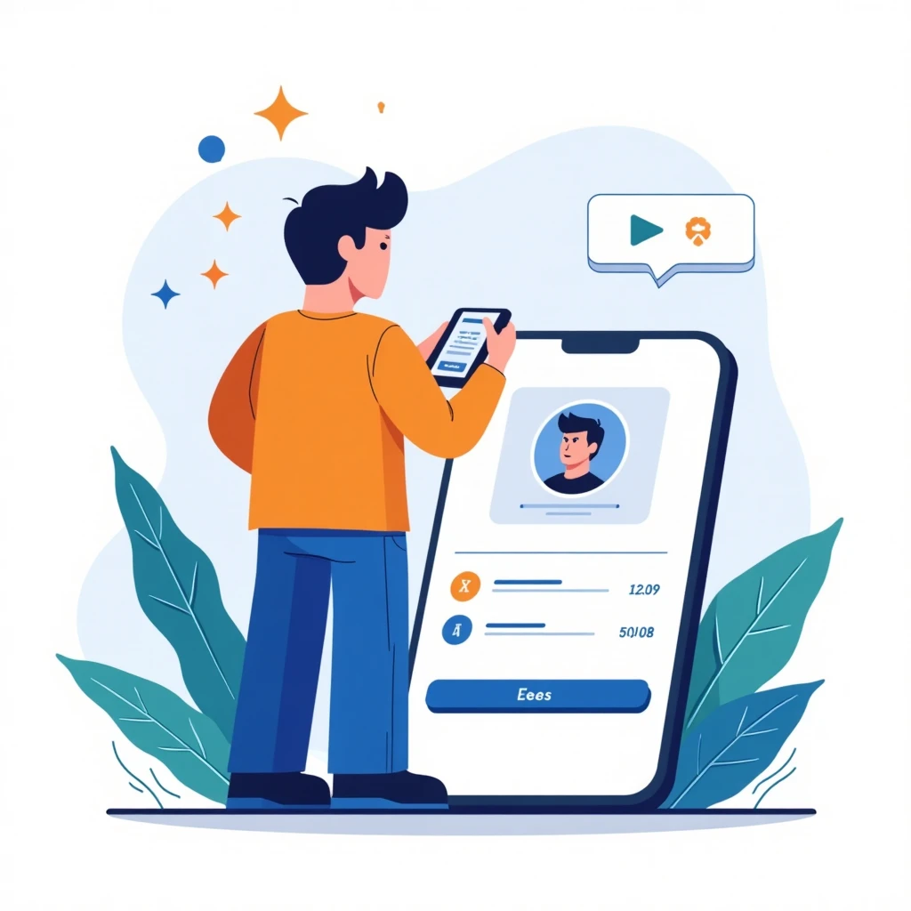 Jugador usando una app de Roblox