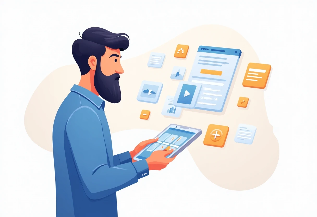 Organisation numérique avec une tablette