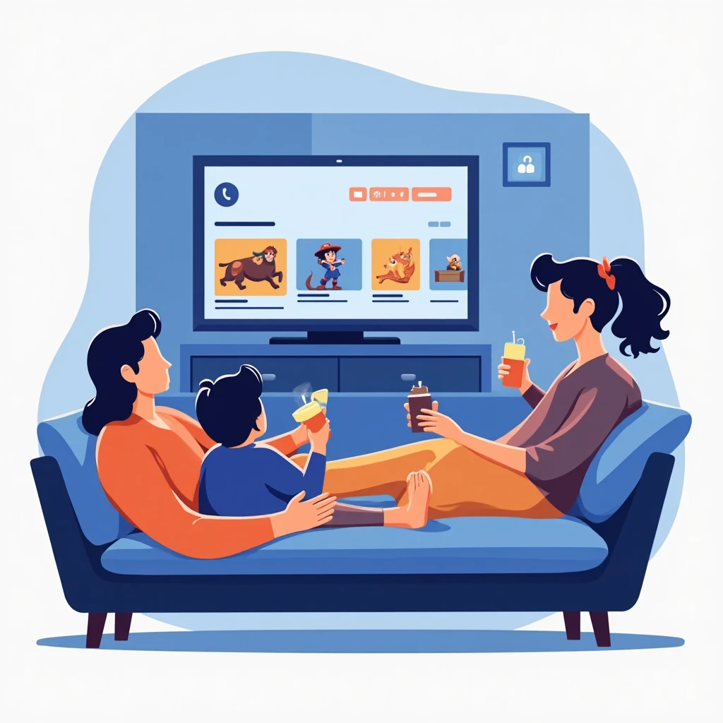 Noche de películas en casa