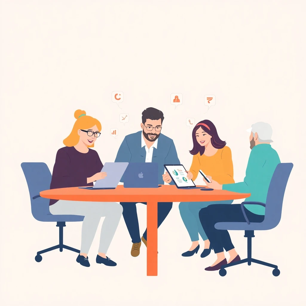 Team collaboration with technology