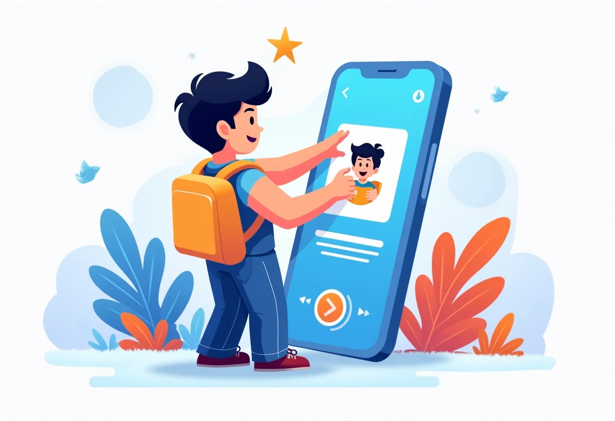 Jugador de Roblox usando apps